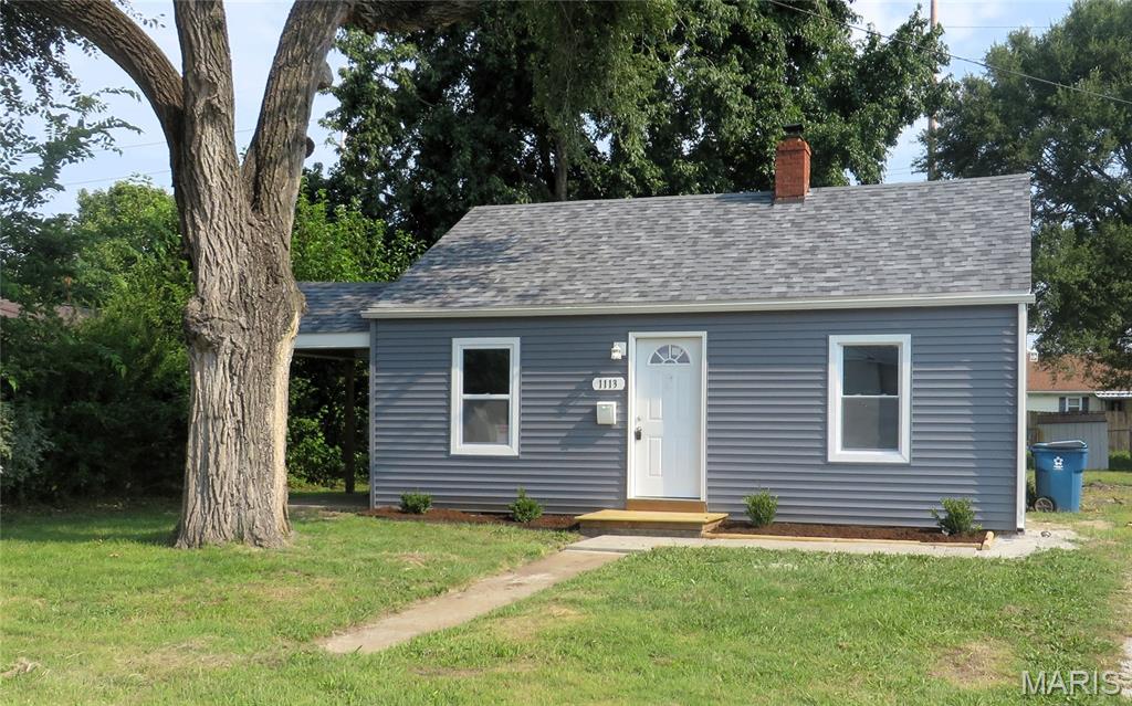 Adorable Fully Rehabbed 1-Bedroom Home! This cozy, adorable 1-bedroom, 1-bathroom home has been completely rehabbed and is move-in ready. Nearly everything has been updated, giving you the comfort and peace of mind of a freshly renovated home.  Major Updates Include:
new plumbing and water line to the city main, updated electrical, new architectural shingles, new gutters and siding, new windows, new water heater, new heating and cooling system, new exterior and interior doors, new kitchen cabinets and countertops
New bathroom, new lighting fixtures and all appliances stay.  Beautiful, restored hardwood flooring and ceiling in the living room
Outside, you'll find a nice, flat yard with partial fencing and a covered porch, creating a welcoming space for relaxing, entertaining, or enjoying your morning coffee.  Great Location! Conveniently located near SIU Edwardsville, the SIU School of Dental Medicine, Lewis & Clark Community College, shopping, restaurants, and major highways, making commuting and everyday errands a breeze.
Why rent when you may be able to own your own home for less than you're currently paying in rent? This property could also be an excellent opportunity for an investor looking for a move-in-ready rental.  First-time homebuyers may also want to explore available city, state, and federal homebuyer assistance programs that could help make homeownership more attainable.  Occupancy permit has been acquired. Agent owned.  Don't miss this charming, fully renovated home — schedule your showing today!