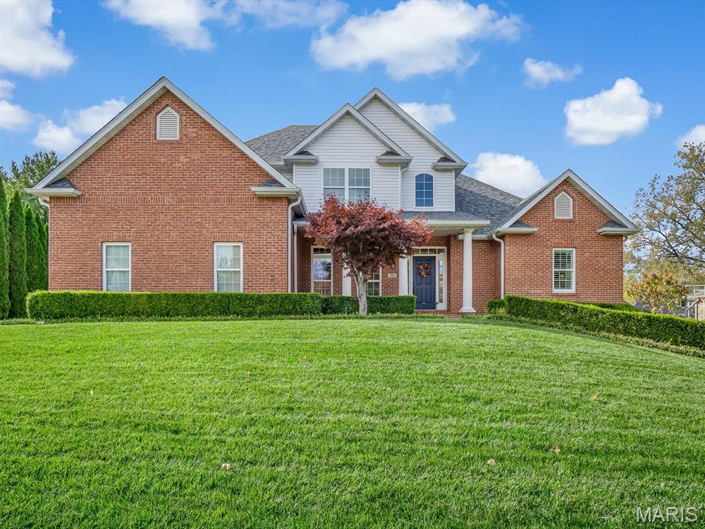 This custom built one owner home features the space, layout, and location that is sure to impress. From the stately front yard to the welcoming front porch, you immediately will feel at home. The charming foyer is inviting with views of the dining room, two story great room and beyond with the open concept floor plan. Living room is the perfect place to gather and dining room is great for entertaining and hosting. Kitchen is the heart of the home with beautiful hardwood floors, ample workspace and breakfast nook. The sitting room off the kitchen is the perfect place for morning coffee or relaxing with great natural light and views of the backyard. The covered patio is the perfect place to entertain, host and gather as you are surrounded by the lush green backyard with mature landscaping, irrigation, and privacy. Primary suite is spacious with great natural light and spa like bath with dual vanity and separate tub and shower. Main level additionally features an office that could be used as 6th bedroom, half bath, and laundry room. Upper level includes two bedrooms and full bath and overlooks the two story great room. Lower level is a quiet retreat with family room, fourth and fifth bedrooms, full bath, storage and workshop area to allow everyone the space they need. Garage is oversized with additional storage, and the home also features a central vacuum system for added convenience. Situated in the ever popular Country Club View subdivision, this home is minutes from golfing, shopping, dining, trails, and all things GlenEd has to offer. Schedule your showing today to see this beautiful and well maintained home.