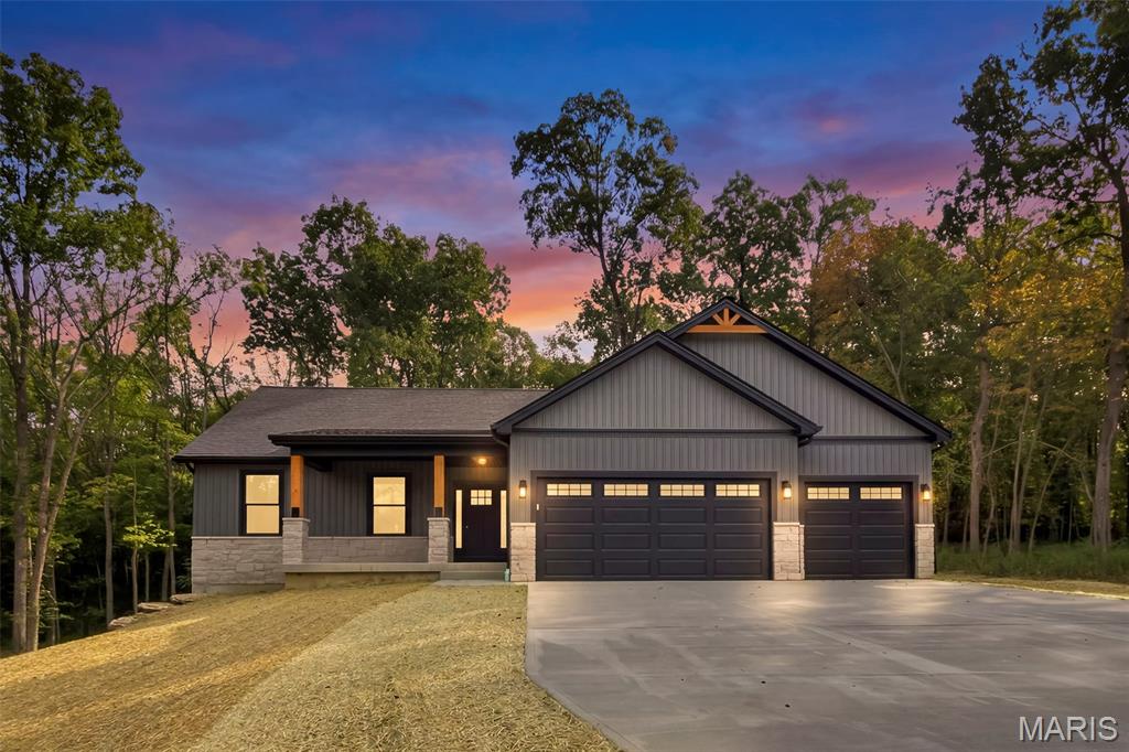 Welcome to country living within minutes of everything in this amazing new construction subdivision that is just getting started. Choose the house plan, chose one of the five lots and choose all the finishes on one of these to be built homes that will be nestled at the top of a beautiful lot overlooking the picturesque valley. The attached pictures are of previously built home with several upgrades like all seasons room, stone front, gas fireplace, wood beams in vaulted ceiling, and onyx shower. The Telluride model ranch home will features 1526 sq ft 3 bedroom, 2 bath with full walkout basement and oversized 3 car garage. This home will come upgraded cabinets including a center island, solid surface countertops, vaulted ceiling in great room/kitchen, hardwood style laminate flooring in main living area, stainless steel appliances, and too many more upgrades to list. The exterior of the home will features maintenance free vinyl siding, architect shingles, concrete patio at walkout basement, and great view from the main living area to enjoy watching wildlife on your property. This home is being built on nice 2.27 acre lot with plenty of space for that future outbuilding, pool or whatever you want since it is not in a subdivision. There will be a shared well, blacktop street inside the subdivision only, and a simple HOA. Final price will be determined once model and finishes are selected.