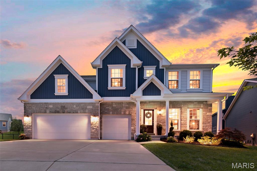 Welcome to 204 Willow Ridge Court! Tucked away on a cul-de-sac, this home is just six years old and offers more than 3,000 square feet of living space with 4 bedrooms, 2.5 baths, a 3-car garage, oversized driveway, and an incredible outdoor living area.

Board and batten siding with decorative brick veneer gives the home great curb appeal and a welcoming first impression. Inside, luxury vinyl flooring and an open floor plan connect the main living spaces. A dedicated office sits just off the entry, followed by the dining room and a separate wine bar that's perfectly positioned for entertaining.

The main level opens into a light-filled living room, where a wall of windows brings in tons of natural light. A gas fireplace with surrounding built-in shelving anchors the room, while the adjoining kitchen keeps the space open and connected. The spacious kitchen features quartz countertops, an oversized center island, and a walk-in pantry with plenty of storage.

A dedicated mudroom just off the 3-car garage provides a convenient drop zone for shoes, bags, and all the things that come with everyday life.

And then there's the patio. With more than 500 square feet of outdoor living space, this is one of the features that truly sets the home apart. There's plenty of room for outdoor dining, grilling, lounging, and entertaining, while the partially covered area with a TV creates the perfect spot to watch the game, host friends, or simply relax outside.

Upstairs, a large loft offers even more living space—perfect for a family room, game room, home office, or kids' hangout. The oversized primary bedroom offers plenty of room to unwind and features a spacious walk-in closet. Three additional bedrooms complete the second floor, along with the convenience of an upstairs laundry room close to all four bedrooms.

With plenty of room to spread out, great spaces for everyday living, and an outdoor setup made for entertaining, this home offers a combination of space and function that's hard to find. From the cul-de-sac setting to the impressive indoor and outdoor living spaces, 204 Willow Ridge Court is one you'll definitely want to see in person.
