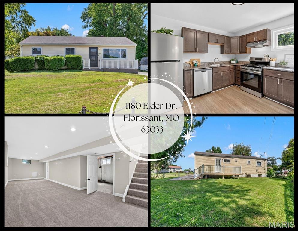 Charming, comfortable, and ready for its next chapter! This inviting Florissant ranch is nestled on a desirable corner lot and offers 3 bedrooms, 2 full baths, and a layout designed for comfortable everyday living. Step inside to find beautiful hardwood flooring throughout the living room, dining room, hallway, and bedrooms. The primary suite features a private ensuite bath with a convenient walk-in shower.

The kitchen offers a fresh update with a new gas range and new LVP flooring. Downstairs, the finished lower level provides even more living space with new carpet throughout the recreation room, office, and bonus room, while plenty of unfinished space remains for storage or future possibilities.

Outside, the fenced backyard offers room to relax, entertain, garden, or enjoy time outdoors. Conveniently located near shopping, restaurants, parks, schools, and major highways, this home puts everyday conveniences just minutes away.

Whether you're a first-time buyer, looking to downsize, or searching for an investment opportunity, this home offers comfort, space, and plenty of potential. Come take a look and imagine the possibilities, your next home may be waiting!