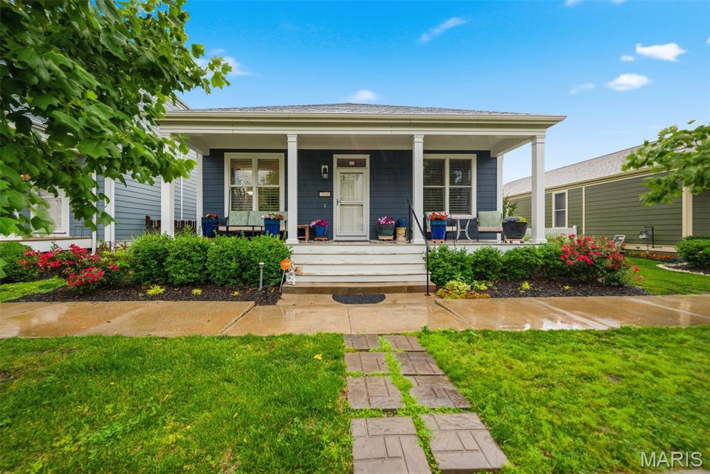 DUE TO HIGH INTEREST, ALL OFFERS DUE FRIDAY JUNE 12 AT NOON. RARE RANCH HOME in New Town! Priced to sell! Step into this cute 1400 sq ft ranch offering 3 bedrooms & 2 full baths. Updated Luxury Vinyl Plank flooring throughout much of the main level. Open concept floor plan with 9' ceilings + extra transom windows for plenty of natural lighting! French doors off entry leads to the PERFECT HOME OFFICE or 3rd bedroom! Some Plantation shutters added in living room. Kitchen has white 42" cabinetry & tiled backsplash + butler's pantry area for extra storage. Refrigerator is negotiable. Spacious primary bedroom suite with step in shower & DBL bowl vanity. Hall bath upgraded with STEP IN TUB with whirlpool - just like you see on TV! MAIN FLOOR LAUNDRY w/washer & dryer to stay. Cozy small deck off laundry room leads to fenced-in back yard with astroturf for low maintenance! Steps are no issue here with a Chair Lift added for easy access to the basement which offers rough-in for a bath + egress window for future finish. Architectural roof and gutters just 2 years old replaced due to hail storm. Come enjoy the good life sitting on your covered front porch or relax in your private backyard this summer! New Town offer over 10 million $ in amenities including 2 pools, 1 with a lazy river, parks, lakes, beach & more! 
Vacation at home awaits you this year!