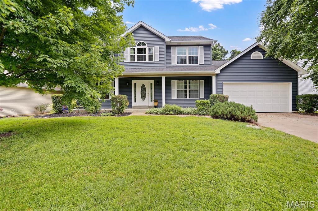 Welcome to this beautifully updated 4-bedroom, 3-bathroom home offering approximately 2,500 square feet of living space in the highly sought-after Monticello subdivision and award-winning Francis Howell School District. From the moment you step through the front door, you'll appreciate the spacious and inviting layout featuring formal living and dining rooms, highlighted by an impressive open staircase. The heart of the home is the expansive family room, showcasing a stunning five-window bay and seamless flow into the updated kitchen and breakfast area—perfect for both everyday living and entertaining.
The kitchen has been thoughtfully renovated with granite countertops, custom cabinetry, stainless steel appliances, and abundant workspace. Convenient main-floor laundry adds to the home's functionality.
Upstairs, the oversized primary suite serves as a private retreat with a beautifully updated spa-inspired bathroom featuring dual vanities, a separate soaking tub and shower, and a large walk-in closet. Three additional generously sized bedrooms offer ample closet space, while the versatile bonus room provides the perfect setting for a playroom, media room, home office, or additional living area.
Step outside to enjoy the composite deck overlooking the backyard and gold course, currently being blocked with trees but it does back to the course. Additional updates include fresh interior paint, making this home truly move-in ready.
Residents of Monticello enjoy outstanding neighborhood amenities including four community pools, tennis courts, and convenient access to shopping, dining, parks, and major highways.
This is an exceptional opportunity to own a spacious, updated home in one of the area's most desirable communities.
