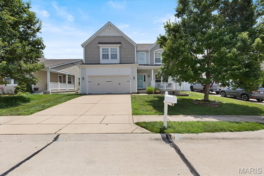Welcome home to desirable Preston Woods!  Sitting on a quiet cul-de-sac, this spacious, 2 story home offers over 3,100 Sq ft of living space with 4 bedrooms, 3 baths, and a walk-out lower level.  The open main level with soaring 9' ceiling provides space for everyday living and occasional entertaining! Well planned upgraded eat-in kitchen is complete with custom cabinetry, kitchen island, quartz countertops, and a large chef's pantry!  Convenient access from kitchen to deck with room enough to grill and relax! Family room with cozy fireplace opens ta a bonus area!  A separate formal dining room, 1/2 bath and laundry room complete the main level! Impressive master suite measures 20' X 14'  and features 2 walk-in closets! ("hers" is 9' X 8.5' and "his" is good sized)!!  Master bath includes double sinks, a soaking tub and oversized separate shower! Three additional spacious bedrooms, a full bath, a linen closet and versatile loft area   completes the upper level!  Loft area could easily be converted into a 5th bedroom with walk in closet already in place! The walk-out lower level offers more than 1,000 square feet of unfinished space with endless possibilities! With rough-in plumbing for a future bathroom, 2 large windows for abundant natural light, 9 foot pour, and a walk-out to patio and fully fenced back yard, endless possibilities! Home also has an oversized fully drywalled garage! And, if you are a wanting to cool off at the end of the day, Preston Woods home owners can enjoy their private subdivision pool!