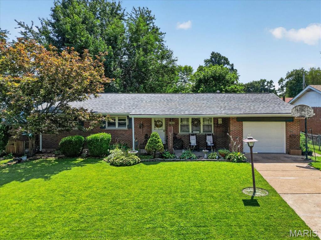 "OPEN SUNDAY 9/20 FROM 1-3 PM"  Solid brick masonry ranch home, neatly landscaped and full of updates. This home will offer some new purchaser, 3brs, 3 full baths, finished lower level and a 1-c garage. Recent updates include the kitchen with 42" cabinets, solid surface counters and stainless steel appliances all completed in 2018. Both main floor baths have been updated around the same time. Flooring is all vinyl plank, there are white paneled doors and double pane insulated windows with marble sills. The lower level was finished in 2023 offering a huge recreation room and a full bath. There are two extra 13 x 11 rooms that offer other opportunities or would make great storage  areas. The hvac is approximately 7 yrs old and the water heater is 13 yrs old. Out back the yard is enclosed with a 6 ft wood privacy fence which was newly erected in 2024 and the 30 x 11 deck was rebuilt in 2023. The architectural shingle roof is new in 2025 and the garage door is new is 2026.
