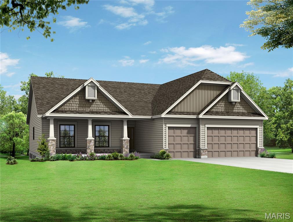 Beautiful Flower and Fendler home in the prime location of Eureka. Easy access to highway 44, with great shopping and restaurants. This Brookfield 3 bedroom 2 bathroom open floor plan offers a great room, dining room/study, kitchen and breakfast room has volume height ceilings. Kitchen with custom cabinets, center island and granite/quartz countertops. Master bathroom suite with tile floors and shower, with double bowl marble sinks. Many options available to make it your own. COOL: 14 SEER+