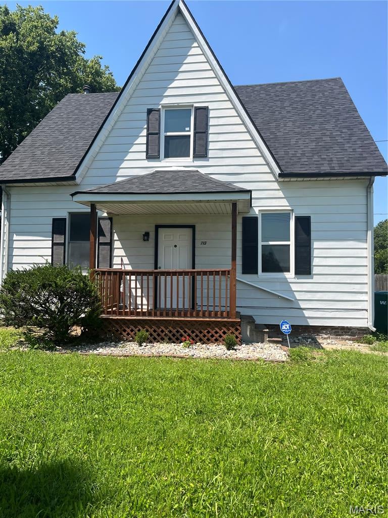 Agent interest.  Newly renovated 2-bedroom, 1 bath, 2 story house with a large storage area upstairs. Completely remodeled bathroom. New counter tops, stove, and dishwasher in kitchen. Roof was replaced 2025 and ac unit was replaced this year. Freshly painted with new vinyl planking and carpet flooring. Stop by to check it out today. Selling only part of the land on current city plat. See final plat and Tract 1 legal Description in documents to see final title land.  Acres reflect lot size from final plat.