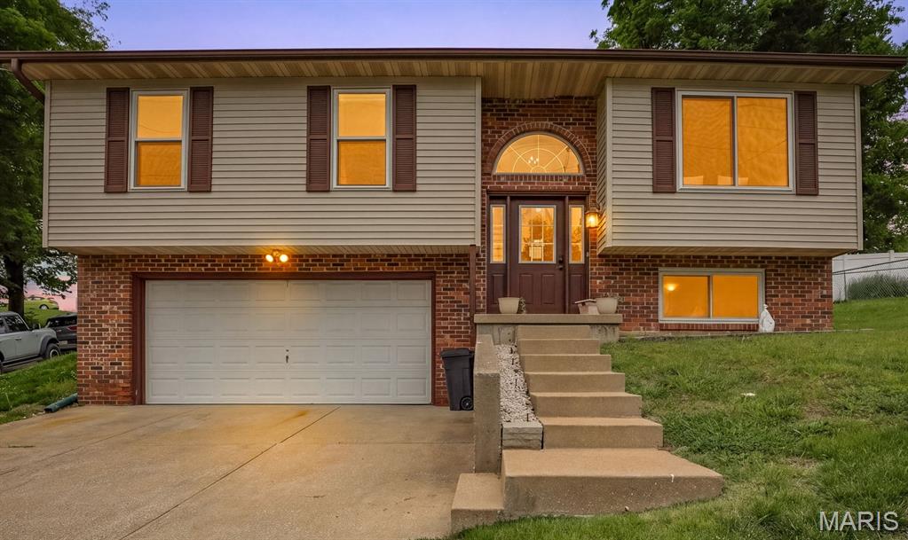 This very well-kept multi-level home is full of charm, space, and functionality! Featuring a spacious eat-in kitchen perfect for gatherings and everyday living. Step outside to enjoy the fenced-in yard situated on a desirable corner lot, providing plenty of room for entertaining, pets, or play. The lower level boasts a cute bar area, making it the ideal spot for hosting family and friends. Need extra storage? A handy shed in the backyard offers additional space for tools, lawn equipment, or hobbies. Minutes from town and walking distance to school. New roof, newer windows and MANY other improvements have been made to this home! This move-in ready home has been lovingly maintained and is ready for its next owner!