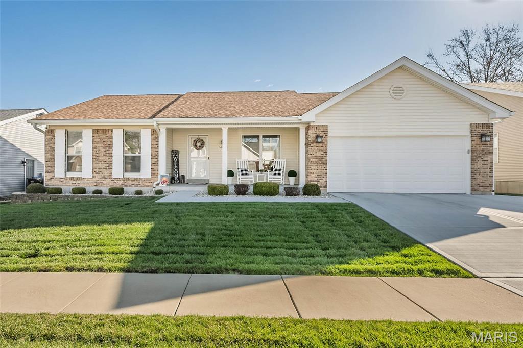 Welcome to this beautifully maintained 3 bedroom 2 bath home offering 1,793 sq ft of comfortable living space on main level in highly sought after Whitestone neighborhood. The open floor plan, thoughtful updates, inviting outdoor space this home is designed for everyday living and effortless entertaining. Step inside and you will be greeted by gleaming hardwood floors and an abundance of natural light. The formal living room is currently being used as an office, separate dining room makes hosting dinner parties a joy. Great room is a wonderful use of space, the wood burning fireplace make this room a relaxing spot for the whole family.  The beautifully updated kitchen is a chef's delight. Stainless steel appliances, custom cabinetry with pull out drawers, under cabinet lighting and gorgeous granite makes this kitchen a standout. It was remolded by Signature Kitchens no detail left undone.  The eat in kitchen has a breakfast bar and spacious eating area. Off the kitchen is laundry room. Wait to you see the primary bedroom! It is huge and has wonderful closet space. The primary bath was remolded in 2019 it is very attractive. The hall bath which was remolded serves the other 2 nice size bedrooms. The lower level is amazing. It is nicely finished with so much space to enjoy. It is a must see. The storage area is very large and roomy. There is even a room that can be used as a craft room or sleeping area. 
Other updates to this fantastic home are new roof, gutters, fascia 2025. New concrete garage floor, driveway, front porch sidewalk, added sidewalk to backyard 2025. The back yard has a nice patio, garden area, fenced, and the level backyard is so well maintained that it looks like it should be at the Botanical Gardens. The list goes on. This home has it all and is move in ready!