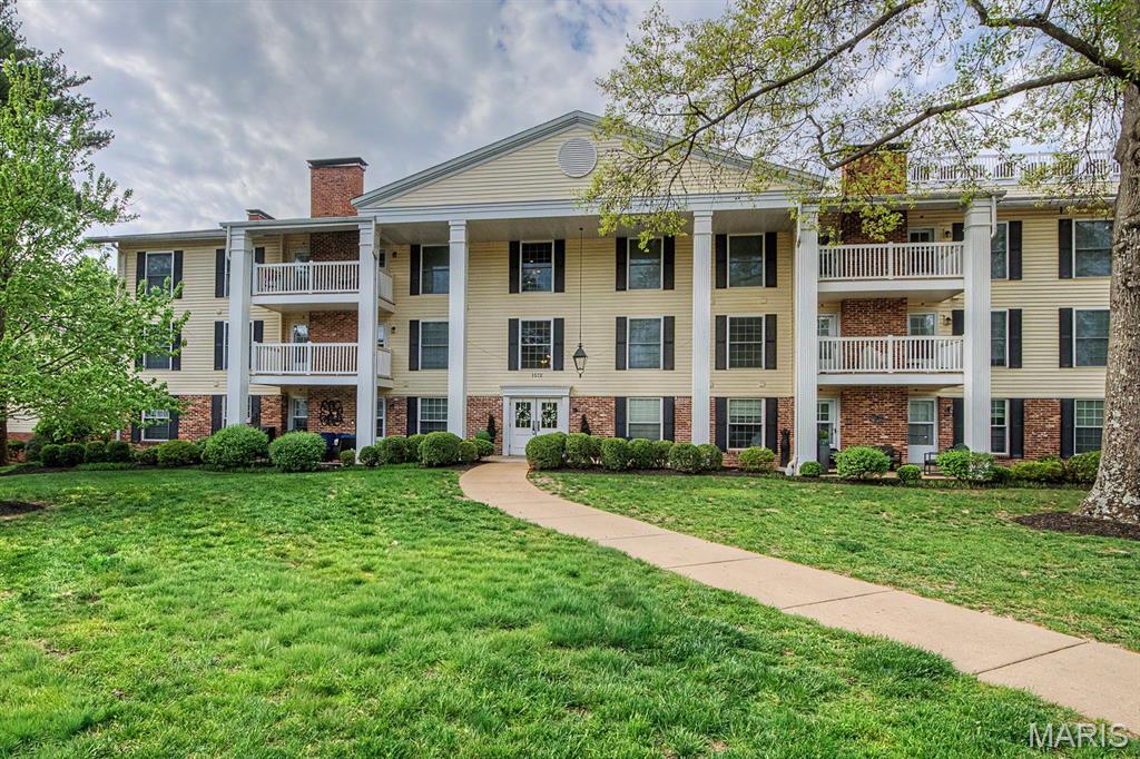 Beautifully updated end-unit condo in the highly desirable Brandywine community, located in the heart of Chesterfield. This exceptional residence offers the perfect blend of comfort, convenience, and low-maintenance living. Step inside to discover stunning flooring and a thoughtfully updated kitchen featuring custom cabinetry, stainless steel appliances, and solid surface countertops. The spacious living and dining areas are filled with natural light and open seamlessly to a private deck—ideal for relaxing or entertaining. The large primary suite boasts a generous walk-in closet, dedicated vanity area, and an updated walk-in shower. A sunlit office provides flexible space and can easily be converted back into a second bedroom. An additional updated full bath is conveniently located off the hallway. Additional highlights include in-unit laundry, secured building access, and no-step entry to the condo with elevator access to the second-floor unit. A private storage locker (#11) is located just steps from the unit on the same floor. Enjoy the convenience of an underground garage with 2 assigned parking spaces (#11 & #27), along with ample guest parking directly in front of the building. Residents of Brandywine enjoy beautifully maintained grounds with lush landscaping, as well as resort-style amenities including a swimming pool, lake, and clubhouse—perfect for gatherings and entertaining. End-unit privacy, prime location, and exceptional amenities—this is Chesterfield living at its finest.