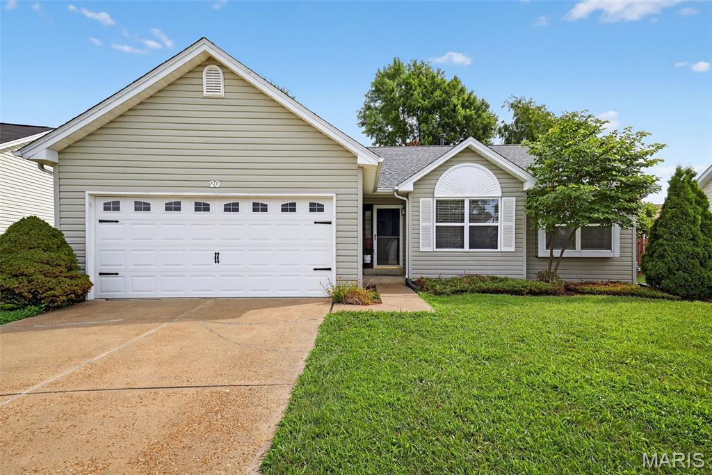 WELCOME HOME......I JUST Finished being Remodeled & I'm Dressed to the Nines from Head to Toe & Ready To Dance!!! The moment you step in I will Greet You With My Open Floor Concept & Soaring Ceiling..I HAVE TO Boast about all my New Neutral Paint, New Bathroom Light Fixtures, Old English Style Ceiling Fans, Brand New Luxury Vinyl Plank throughout your HOME...and let me add New Stainless Steel Appliances, New Tile Backsplash in Kitchen, Updated Kitchen Cabinetry & Countertops w Peninsula Breakfast Bar.  Wait my friend, there's more...ALL New White Six Panel Doors, Plus Oversized New White Base Trim.  You’ll enjoy the privacy and fenced rear yard I make available for your private time.  You all will immediately relish the fact that I rest quietly on a court in a Most Well Cared For Small Subdivision so close to both Page and Blanchette Bridges…Hwys 364 and 70, also walk to Elementary School or City Park inside the subdivision or very close to the Premier Wapelhorst Water Park,  Family Arena, Cine’ 18,  Classy Restaurants and all the retail you can imagine is close by me.  Hey, Lets take a bike ride on the Katy Trail or Enjoy the Famous Streets of St Charles Venues!!!  Pet Considered!!!  Wait, THERE'S MORE...Tons of room for Workouts & Hobbies in my Partially Finished Spacious Lower Level. New Architectural Roof.  If you SLEEP on this one today, Someone Else will be Sleeping In IT TOMMORROW. ...YOU WILL BE THE FIRST TO ENJOY THE SWEETNESS OF NEW, NEW, NEW!!! AGENT OWNED