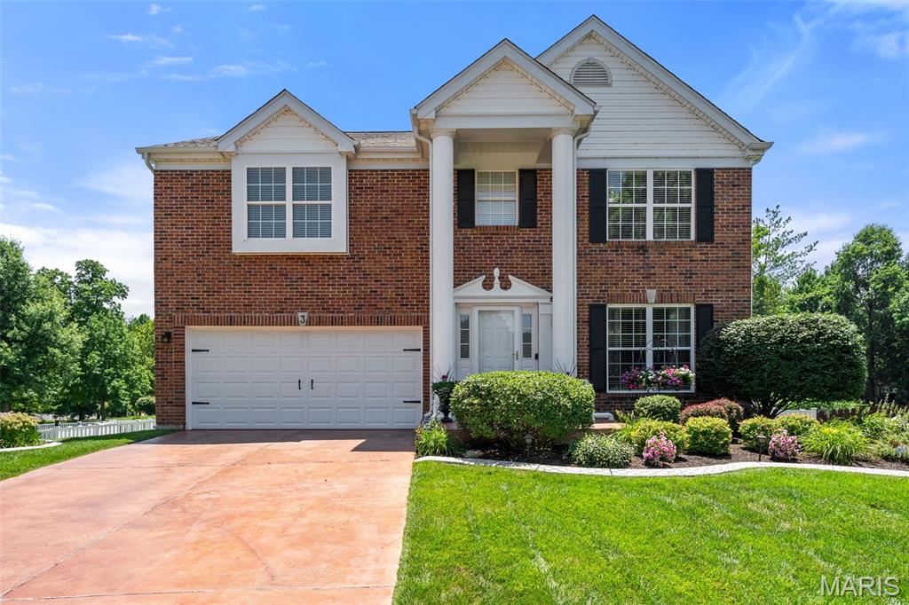 Welcome to 3 Birchwood Lane Ct. where beautiful updates, comfortable spaces and a special setting come together to create a home that simply feels good from the moment you arrive. Tucked on a quiet cul-de-sac in the heart of Maryland Heights, this home offers more than 2,600 square feet with room to gather, entertain, unwind & live.  Step inside and you'll immediately notice the light, fresh feel with thoughtful updates.  The kitchen is the heart of the home and is perfect for weeknight dinners, holidays and conversations that linger long after the meal is over. Comfortable living spaces flow easily from one room to the next, giving you plenty of space to host a crowd or curl up by the fireplace on a quiet night at home.  Upstairs includes a spacious primary suite that's ready to become your own personal retreat along with oversized walk-in closets in all bedrooms.  The finished lower level brings even more fun and flexibility for game day, movie nights, a home office, workout space, playroom or whatever you can imagine. It's the kind of bonus space that grows and changes right along with you.  Last but not least, step outside to your maintenance-free deck and fenced yard overlooking the community pond.  This outdoor space is made for summer nights, morning coffee, four-legged friends and unwinding at the end of the day. Beyond the beautiful finishes and updates—which include the kitchen, half bath, roof/gutters, paint and so much more—you will see and feel that this home has been lovingly enjoyed and cared for, ready for you to make new memories. ALL kitchen appliances and washer & dryer are INCLUDED.  And when you aren't enjoying your new space, your neighborhood includes a community pool and park, and is conveniently located near shopping, schools, dining, & entertainment. Space to live. Room to gather. A setting to love. 3 Birchwood Lane Ct. checks all the boxes and is the one you’ve been waiting for!