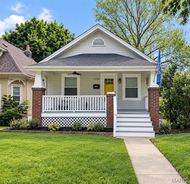9/13 OPEN HOUSE WILL BE RESCHEDULED! Welcome to this beautifully updated, turnkey home in the highly desirable Clayton-Tamm neighborhood, also known as Dogtown! Located just ½ mile south of the Oakland Avenue overpass and Turtle Park entrance to Forest Park, this property offers an exceptional combination of location, updates, and outdoor space.
Situated on a rare double lot measuring approximately 37’ wide x 191’ deep and extending between Wade Avenue and Nashville Avenue, this property offers an abundance of space and privacy. The thoughtfully updated interior features a refreshed kitchen with new cabinetry, stainless steel appliances, and granite countertops, along with new flooring throughout. The bathroom has been tastefully updated with a dual-sink vanity, while additional improvements include updated wiring, plumbing, and windows.
The home offers two generously sized bedrooms plus a charming sunroom located just off the kitchen, perfect for a home office, reading area, or additional living space. Outside, enjoy an extra-large patio overlooking the expansive double lot, along with a detached two-car garage and storage shed.
The location is hard to beat, with Forest Park, the St. Louis Zoo, restaurants, schools, shopping, and neighborhood amenities all just minutes away. A rare opportunity to own an extensively updated home with an oversized lot in the heart of Dogtown! Don’t miss it!