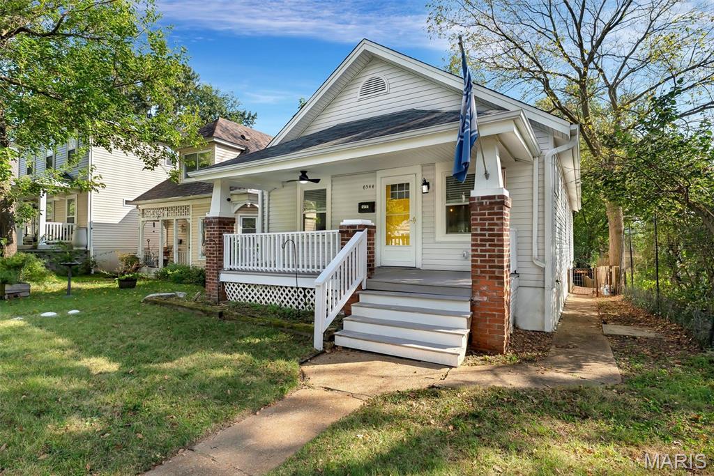 Welcome to this beautifully updated, turnkey home in the highly desirable Clayton-Tamm neighborhood, also known as Dogtown! Located just 1/2 mile south of the Oakland Avenue overpass and Turtle Park entrance to Forest Park, this property offers an exceptional combination of location, updates, and outdoor space.
Situated on a rare double lot measuring approximately 37’ wide x 191’ deep and extending between Wade Avenue and Nashville Avenue, this property offers an abundance of space and privacy. The thoughtfully updated interior features a refreshed kitchen with new cabinetry, stainless steel appliances, and granite countertops, along with new flooring throughout. The bathroom has been tastefully updated with a dual-sink vanity, while additional improvements include updated wiring, plumbing, and windows.
The home offers two generously sized bedrooms plus a charming sunroom located just off the kitchen, perfect for a home office, reading area, or additional living space. Outside, enjoy an extra-large patio overlooking the expansive double lot, along with a detached two-car garage and storage shed.
The location is hard to beat, with Forest Park, the St. Louis Zoo, restaurants, schools, shopping, and neighborhood amenities all just minutes away. A rare opportunity to own an extensively updated home with an oversized lot in the heart of Dogtown! Don’t miss it!