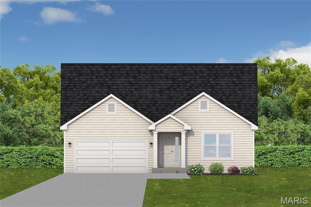 You will love this beautiful, 3 bed, 2 bath home. Tons of room in over 1600 sq. ft. home with a wonderful floor plan. Hurry to choose your lot today. Many lots back to common ground or other large lots or tracts of land.  Many walkout and many level lots. Lots of quality STANDARD FEATURES such as Architectural Shingles, Stainless Steel Appliances, 6lb Rebond Padding, Painted trim, Covered Facia and Soffits, Grids in Front Windows, Panel Door options to choose from, Sodded entire yards where disturbed, Boundary Survey by builder, plus much more.   Price shown is base price. Photo is similar home & may show optional features.
