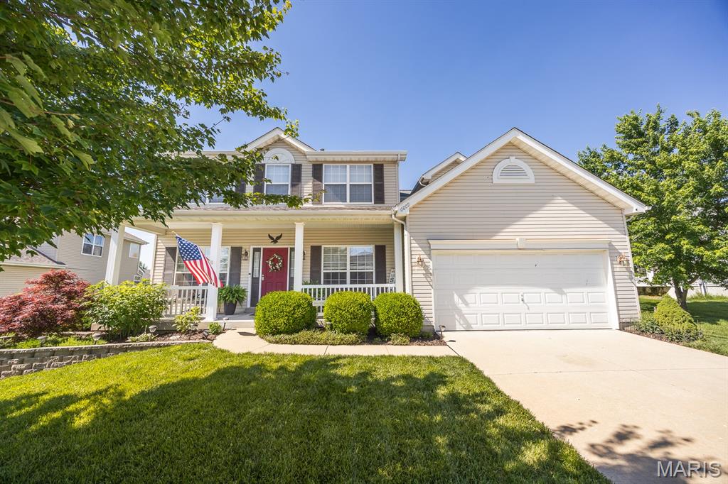 WELCOME HOME to this well-maintained two-story home in desirable Fountains Place! Offering plenty of space for everyday living and entertaining, this home features a formal dining room, formal sitting room, and a spacious family room anchored by a cozy brick fireplace. The eat-in kitchen is designed for both function and style with a unique butterfly island, stainless steel appliances, and ample cabinet space.
Upstairs, you'll find four generously sized bedrooms, including a private primary suite complete with a walk-in closet and en-suite bath featuring a dual vanity. The finished basement expands your living space with an additional family room, full bathroom, and plenty of storage.
Step outside to enjoy the beautifully landscaped backyard featuring a patio, stone fire pit, wooded views, and a fenced yard—perfect for relaxing, entertaining, or enjoying the outdoors in privacy. Convenient main-floor laundry with utility sink adds to the home's functionality. This move-in ready home offers the perfect combination of space, comfort, and a desirable location. Don't miss your opportunity to make it yours!