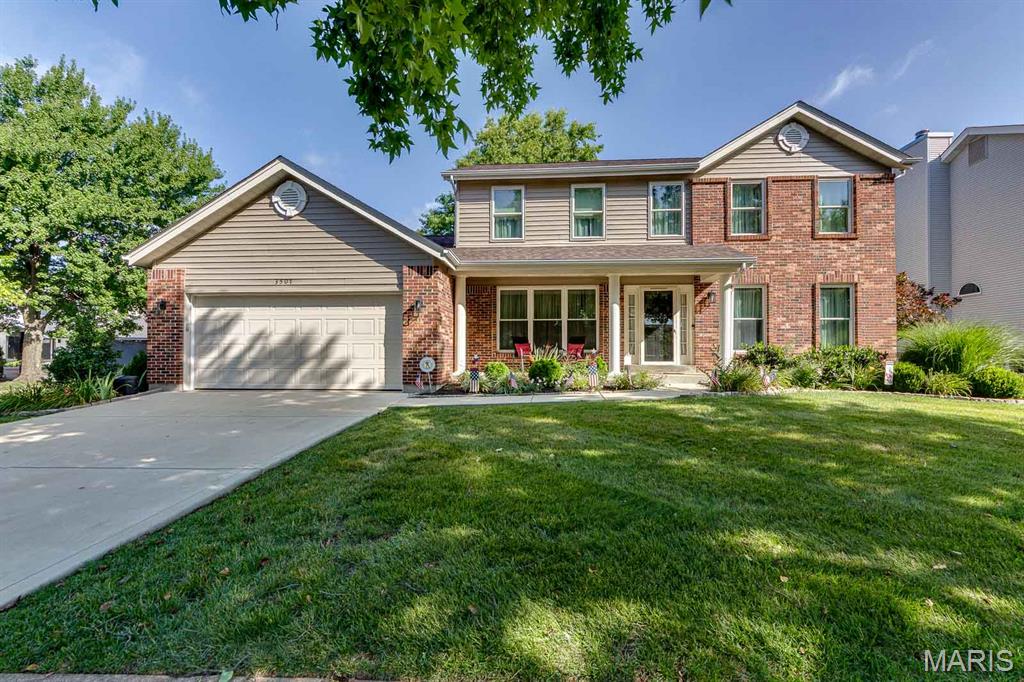 Winding through the quiet, tree lined streets of an unassuming Oakville subdivision, you'll suddenly find yourself at 3507 Brookstone South Drive, and it's easy to see why the original owners have called it home since it was built. This isn't a house that's been passed around; it's one that's been lovingly cared for from day one, and that kind of pride of ownership is evident the moment you pull into the driveway.

A classic two story brick and vinyl exterior greets you with a covered front porch, mature shade trees, and a lawn that's clearly been tended with care. Big ticket updates are already done for you: a newer roof, newer siding, and newer windows mean you get to enjoy the character of a well established neighborhood without inheriting someone else's to do list.

Step inside to a spacious floor plan that flows easily from room to room. The foyer opens to a formal living room on one side and a generously sized dining area on the other, leading back to an updated kitchen with a corner breakfast nook. It's the kind of layout that makes everyday living and entertaining equally effortless. The adjoining family room offers plenty of room to gather, while a first floor laundry room tucked near the garage keeps daily chores off the stairs entirely. A convenient half bath rounds out the main level.

Upstairs, a spacious primary suite includes a walk in closet and an updated ensuite bath, while three additional bedrooms share a second updated full bath. There's plenty of space for family, guests, or a home office. Downstairs, the finished lower level adds a large recreation room, perfect for a media space, playroom, or home gym, plus additional storage.

Out back is where this home truly shines. A covered porch complete with ceiling fan  overlooks a beautifully landscaped, fully fenced backyard shaded by mature trees. It's the kind of quiet, private outdoor space that's made for slow mornings with coffee or evenings unwinding after work, tucked away from the street.

Located in the heart of Oakville, this home is zoned for Oakville High School in the well regarded Mehlville School District, and sits just minutes from Telegraph Road's shopping and dining, with easy access to I-55 for a straight shot to downtown St. Louis. Outdoor lovers will appreciate the proximity to Cliff Cave Park and its Mississippi River bluff views, while everyday errands are just a short drive away.

This original owner, meticulously maintained home is move in ready with all the major updates already handled, close to everything Oakville has to offer. Rare gems like this don't come to market often. Schedule your private showing today!