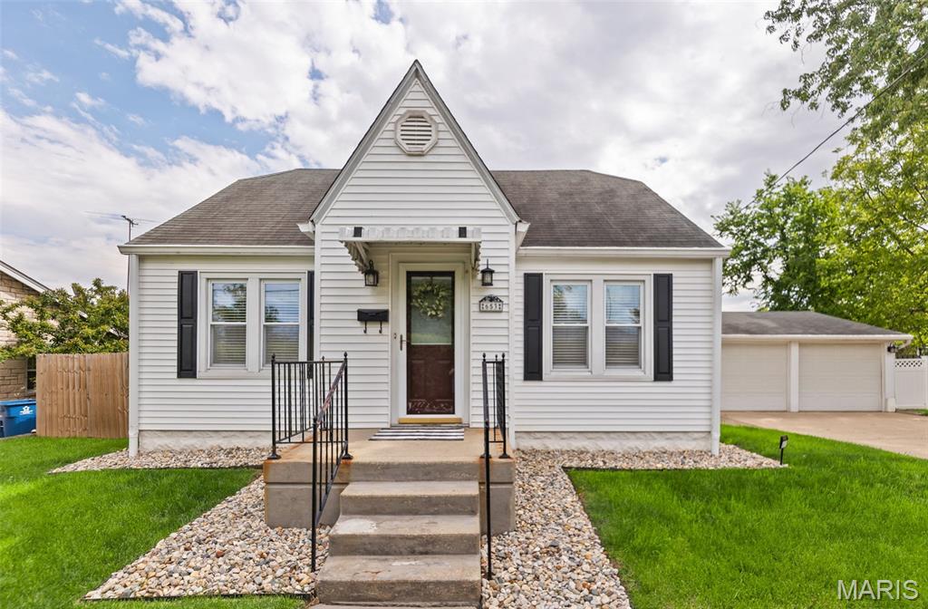 Welcome to this well-maintained, move-in ready home in the heart of Upper Alton! This charming 3-bedroom, 1.5-bath property offers beautiful hardwood flooring throughout the main level, along with a formal dining room perfect for gatherings. The kitchen features a convenient breakfast bar, ample cabinetry, and a walk-in pantry with abundant storage. There is also an option to relocate the laundry to the main floor within the pantry space if desired. All appliances, including the washer and dryer, will stay with the home. The home’s windows have been updated and feature tilt-in functionality for easy cleaning. Nice blinds on each window too.  Upstairs, you’ll find two bedrooms with newer carpet, including one with a spacious cedar closet. The bedrooms share a large closet, providing practical storage solutions. Stretching across the back of the home is a fully enclosed porch complete with a porch swing—an ideal spot to relax and enjoy views of the beautiful private backyard and local wildlife. This space leads to a large concrete patio, perfect for outdoor entertaining. Additional features include an attached two-car garage with openers, a backyard shed with a loft for extra storage. Basement has been waterproofed. (completed by Midwest Basements approximately six months ago).
Roof is approximately 10–12 years old and a hot water heater that is 7 years old. The furnace is adequately sized to efficiently service both the main level and upstairs bedrooms. This home offers comfort, functionality, and a peaceful setting—ready for its next owner to move right in and enjoy!