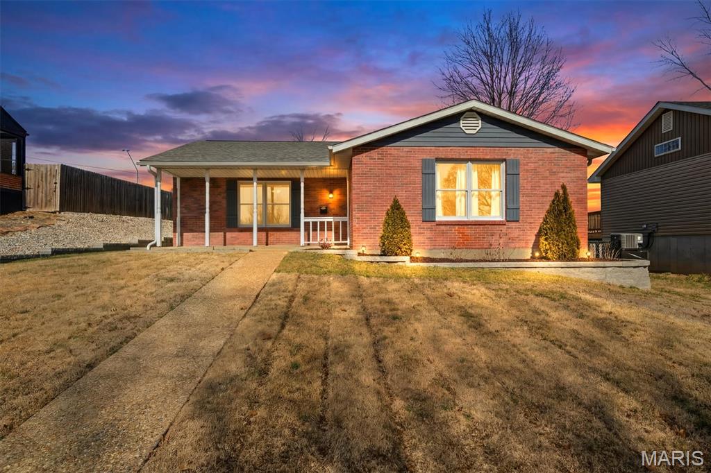 Beautifully maintained ranch home featuring an inviting open floor plan with 3 bedrooms, 3 full bathrooms, new roof & new HVAC as well as many other updates! The kitchen is thoughtfully designed with stainless steel appliances, custom wood cabinetry, tile backsplash, breakfast bar and an adjoining breakfast room perfect for everyday living and entertaining. The great room offers an open, welcoming atmosphere. An enclosed breezeway leads to the oversized two-car garage with additional storage space. The finished lower level includes a full bathroom, laundry room, family room, storage area, and durable LVP flooring. The updated primary suite features a tiled shower, while two additional bedrooms and a full hall bath complete the main level. Additional highlights include, central vacuum system, large closets, and ceiling fans. Enjoy outdoor living in the backyard with a large patio, ideal for relaxing or entertaining. Conveniently located in the heart of town, this home offers comfort, quality, and a prime location