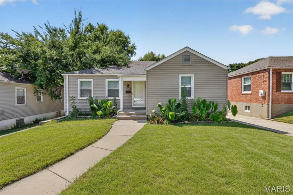 Welcome to this move-in-ready 3 bedroom home on a quiet, tree-lined street in Old Town Ferguson! Hardwood floors run throughout the main level, leading to a bright and spacious living room with a cove ceiling and plenty of natural light. The eat-in kitchen offers a pantry and comfortable dining space, while the updated bathroom features modern fixtures. The full unfinished basement provides excellent storage or future expansion potential because of the ample ceiling height and dry foundation. Outside, enjoy a fenced backyard with a patio, firepit, and storage shed, perfect for relaxing or entertaining. With easy access to the I-270/I-70 interchange and just minutes from Lambert Airport, this home offers convenience, comfort, and value. Whether you're a first-time buyer or an investor looking to add a cash flowing property to your portfolio, 229 S. Barat is an opportunity you won’t want to miss! Schedule your showing today!