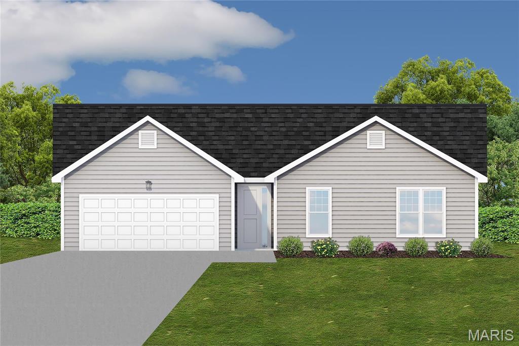 Cambrige II Model, under construction You will love this beautiful, 3 bed, 2 bath home. Tons of room with a wonderful floor plan. Hurry to choose your lot today. Many lots back to common ground or other large lots or tracts of land. Many walkout and many level lots. Lots of quality
STANDARD FEATURES such as Architectural Shingles, Stainless Steel Appliances, 6lb Rebond Padding, Painted trim, Covered Facia and
Soffits, Grids in Front Windows, Panel Door options to choose from, Sodded entire yards where disturbed, Boundary Survey by builder,
plus much more. Price shown is base price. Photo is similar home & may show optional features
