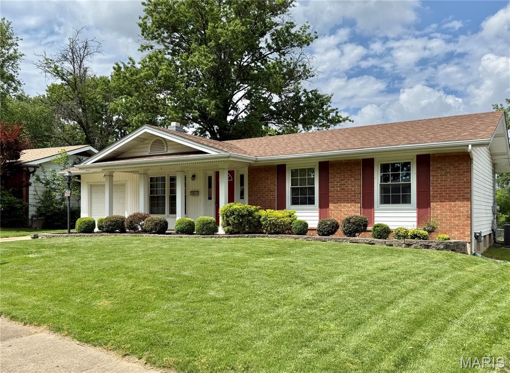 Welcome to 1489 Brenthaven Lane, where comfort, style, and pride of ownership come together beautifully.  From the moment you arrive, you’ll be drawn in by the home’s curb appeal.  Step inside to discover warm hardwood floors flowing throughout the main level, creating a seamless and inviting atmosphere.  Living room has a woodburning fireplace.  The updated eat-in kitchen is perfect for both everyday living and entertaining, offering plenty of space to gather. French doors open to a spacious patio, ideal for morning coffee or evening relaxation, while overlooking the fully fenced backyard designed for privacy, play, and outdoor enjoyment.  This inviting home features three bedrooms and two fully updated bathrooms, including one in the finished lower level.  With over 1,800 square feet of finished living space, the lower level expands your options with a family room and a versatile bonus room complete with a walk-in closet, perfect for another sleeping area, home office, or hobby area.  Additional highlights include a one-car garage with opener, a large fenced backyard with a storage shed for added convenience, and numerous major updates including a newer roof, HVAC system, windows, and electrical panel.  This move-in ready home has already passed the St Louis County Occupancy Inspection, making it ready to welcome its next owner.