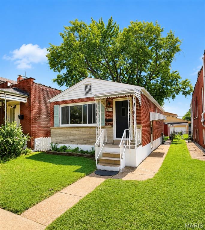 Charming Tower Grove South Bungalow.
This inviting 2-bedroom, 1-bathroom Home offers classic St. Louis charm with convenient access to some of the city's best parks, restaurants, and neighborhood amenities. Located within walking distance of beautiful Tower Grove Park and Civil Life Brewery.
Inside, you'll find a comfortable open floorplan layout with plenty of natural light and character. The partially finished basement provides valuable additional living space, including a bonus room that could serve as a home office, recreation room, gym, or or hobby space.  The fenced well- manicured backyard features a small fire pit and plenty of space for entertaining. A detached one-car garage offers a level 2 EV Charging outlet.                                                                                                                                                                                                                                                                                                         Recent improvements include new windows and added attic insulation, offering improved energy efficiency and year round comfort.
Don't miss a great opportunity to own a charming home in one of South St. Louis' most desirable neighborhoods!

Seller is willing to negotiate the sale of all or some furnishings separately from the real estate. The sale of any agreed -upon furniture will be documented in a separate Bill of Sale.