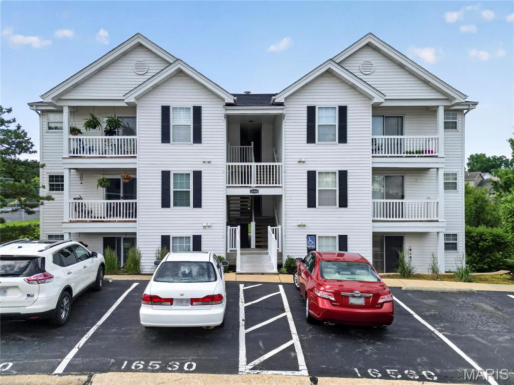 Welcome home to this beautiful top-floor, end unit condo in the highly sought-after Villages of Cherry Hills in Wildwood! Perfectly positioned to capture peaceful lake views, this 2-bedroom, 2-bath property offers the ideal blend of comfort, style, and serenity. You won’t get a more peaceful view in the complex! 
Step inside to find a bright, open floor plan highlighted by soaring vaulted ceilings in the living room, creating an airy and inviting atmosphere. The durable vinyl plank flooring flows seamlessly throughout the main living areas, offering a modern appeal. The spacious living room and kitchen opens to tranquil views of the quiet lake, providing the perfect backdrop for relaxing evenings or morning coffee.
The well-appointed kitchen connects effortlessly to the dining and living spaces, making entertaining easy. The primary suite features ample closet space and a private full bath, while the second bedroom and full bath provide flexibility for guests, a home office, or additional living space.
Enjoy the privacy and peaceful setting that only a top-floor, lake-backing unit can offer—all while being located in the desirable Cherry Hills community offering 2 pools, tennis court, playground and fishing lake just behind this building. All just a short drive to shopping, restaurants and more. Don't miss this opportunity to get into the unit with the best view! New Dishwasher and Furnace 2025!