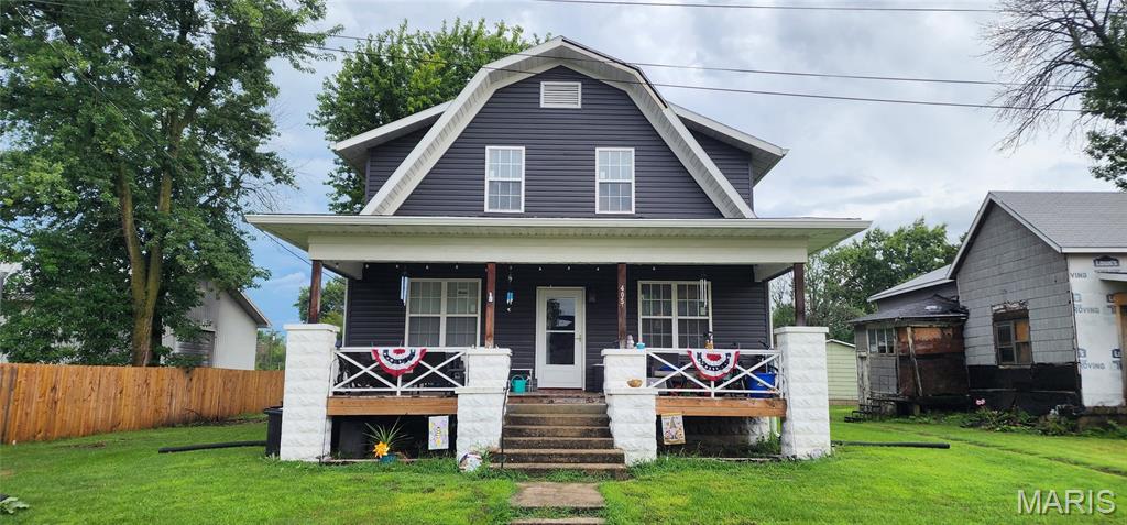 Step into the perfect blend of timeless charm and modern updates in this beautifully renovated two-story 1930s home! Completely rehabbed in 2022, this spacious 5-bedroom, 2-bathroom home offers the character of a classic home with the peace of mind that comes from extensive renovations.
Inside, you'll find a bright, inviting interior with updated finishes throughout, offering plenty of space for family, guests, a home office, or hobbies. New windows fill the home with natural light while improving energy efficiency, and a brand-new roof will provide added value and peace of mind for years to come.
A full unfinished basement offers abundant storage and endless possibilities. This move-in-ready home is ready for its next owners to enjoy without the worry of major renovations.
If you've been searching for a home with historic charm, modern updates, and room to grow, this beautifully renovated Vandalia home is one you won't want to miss!