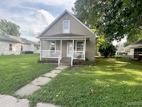 Welcome to 327 Sycamore Street in Carrollton! This charming two-story home offers plenty of character and functional living space. Inside, you’ll find a bright living room, inviting dining room, practical kitchen with wood cabinetry and ample counter space, and a full bathroom with additional storage. The home also features comfortable bedrooms, a spacious mudroom with built-in shelving and exterior access, and a large laundry/utility room offering abundant storage. Wood-look flooring, original wood trim, and a covered front porch add to the home’s appeal. Schedule your showing and see the possibilities this home has to offer!