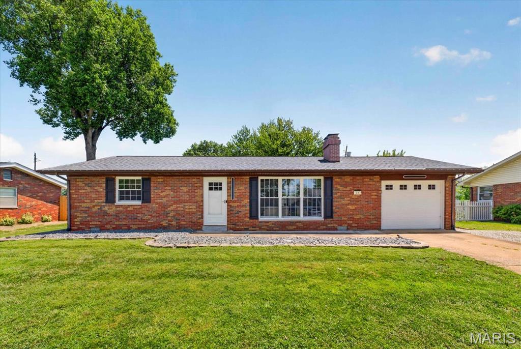 Welcome home to 14 Stacy Drive in Fairview Heights! This beautifully maintained full-brick ranch offers the perfect blend of timeless charm and thoughtful updates. Featuring 2 spacious bedrooms and 2 full bathrooms, this move-in ready home showcases beautiful hardwood flooring throughout most of the home and tasteful updates completed over the years.
The large eat-in kitchen provides plenty of space for cooking and gathering, with sliding glass doors leading to a covered patio overlooking the beautifully landscaped, fully fenced backyard, perfect for relaxing, entertaining, or enjoying your morning coffee. A storage shed provides additional space for lawn equipment and outdoor essentials.
Additional highlights include a brand-new roof (2026), all kitchen appliances included, and the seller will complete the city occupancy inspection prior to closing for added peace of mind. Conveniently located near shopping, dining, parks, schools, and easy interstate access, this home is truly move-in ready. Don't miss your opportunity to make this charming home yours, schedule your private showing today