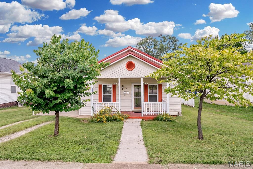 Welcome to this charming 1930-built home located at 803 N Grant St in Desloge, MO 63601. Offering 824 sq. ft. of cozy living space with 2 bedrooms and 1 bathroom, this affordable property is an ideal choice for first-time buyers or those looking to downsize. Blending historic character with practical updates, the home features a durable metal roof for added peace of mind. Outside, enjoy the convenience of a carport alongside a 1-car detached garage complete with a built-in workshop, perfect for projects and extra storage. Priced competitively at $125,000, this delightful gem represents a fantastic value and a worthwhile investment. Schedule your showing today!