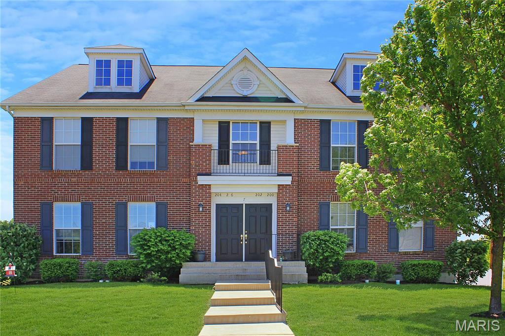 Beautiful 2 bed/2 bath first floor Dardenne Prairie condo with 1 car oversized garage and large storage space. The open floor plan features living/dining combo and kitchen with refrigerator, dishwasher, new smooth top electric range, and microwave. The primary bedroom includes a full bath, walk-in closet, and sliding glass door to private balcony. The laundry room comes with washer & dryer. The basement features a large storage room (10'x15') and over-sized (21'x11') 1 car private garage with opener. This home is pet-friendly with $30/month pet rent/pet a $200 pet fee/pet and features a community dog park. Tenant responsible for electric, water, and sewer. Security deposit equal to one month's rent.