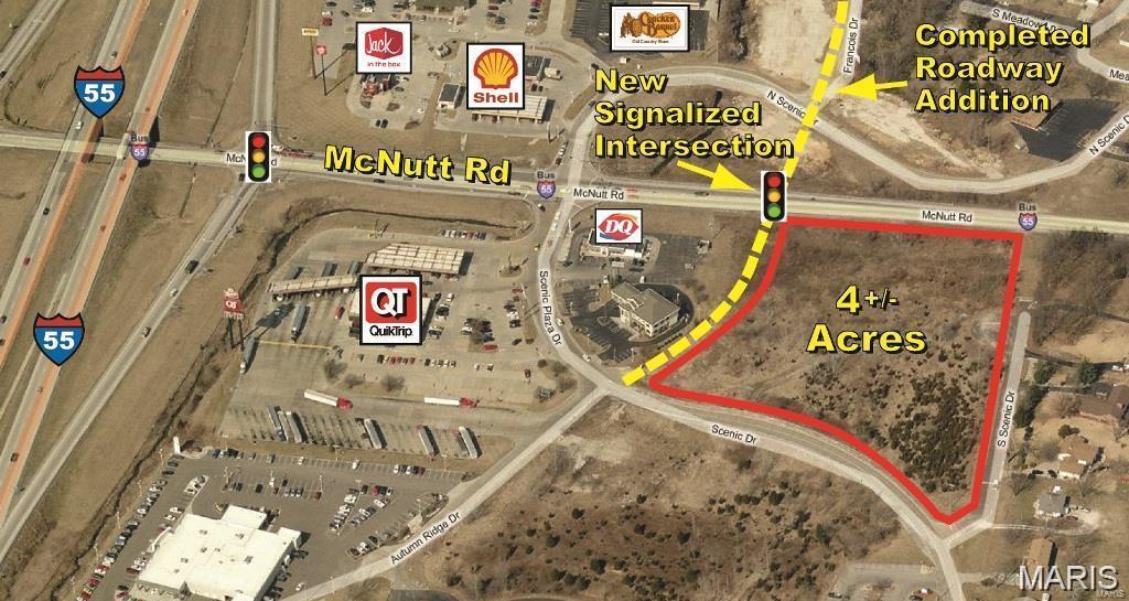 Please see this outstanding four acre commercial lot located off Interstate 55 in the heart of the Herculaneum Commercial Business District across from the new McDonalds.   This property is zoned commercial and has lots of exposure with tons of retail potential.  Don't miss out on this wonderful opportunity to expose your business to this high traffic and set  your business up for an over-whelming level of success.  Call today and schedule your appointment!