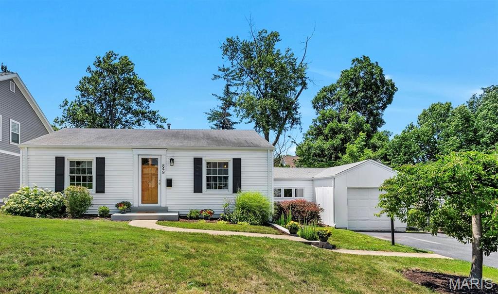 Welcome home to this charming 3 bed and 2 bath ranch home in Kirkwood! From the moment you step inside the gleaming hardwood floors lead you into a bright and inviting living room that flows seamlessly into the dining area, perfect for everyday living and entertaining.

Down the hall, you'll find two comfortable bedrooms and a full bath. Around the corner to a cozy sitting area offering the perfect spot to relax with a book or kids play or study area. The spacious primary suite features two closets and plenty of room to unwind. All bedroom closets were updated by STL Closets.  

The natural light from the skylights welcomes you into the large kitchen that offers abundant cabinet and counter space, a pantry and desk space or coffee bar. Step outside to the level, fully fenced backyard, where you can enjoy morning coffee on the patio, host family barbecues or simply relax outdoors.

The breezeway provides even more flexible living space with built-in storage and is ideal as a mudroom, playroom, home office, gym, or hobby area. An attached one-car garage adds everyday convenience.

Downstairs, the partially finished basement offers endless possibilities with additional living space that could serve as a family room, recreation room, library, office, guest area, or whatever best fits your lifestyle.

Located on a friendly street known for its neighborhood block parties, this home is also within walking distance of North Glendale Elementary. Don't miss your opportunity to make this wonderful Kirkwood home your own!