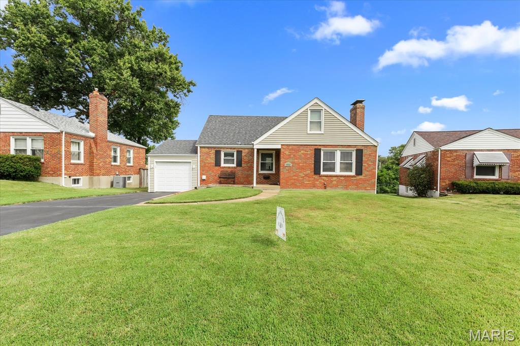 Welcome to 7723 Florentine Drive, a charming and exceptionally well-kept bungalow in Bel-Nor. This home features beautiful hardwood floors throughout, a classic brick exterior, a spacious living area, an oversized backyard, and a roughed-in attic space.

The spacious living area provides a comfortable setting for everyday living and entertaining, while the kitchen and adjoining dining area offer a practical and inviting space for meals and gatherings. The windows have been replaced with vinyl, double-pane, tilt-in functionality, making them easy to clean from inside the home. The garage door was replaced 2 years ago, giving the front of the home a fresh look.

One of the home's most exciting features is the roughed-in attic space, offering excellent potential for additional living space, a bedroom, home office, or flex area. A full-sized window, HVAC, electrical, and subfloors have already been put in place, giving you a head start on creating a space tailored to your needs.

Outside, you'll find a one-car garage with a garage door replaced approximately two years ago, and an oversized backyard with plenty of room for entertaining, gardening, recreation, or relaxing. A Tough Shed provides additional storage for tools, equipment, and hobbies.

The home has been extremely well maintained over the years and was recognized with the Pride of the City award. The heating and cooling system was replaced approximately five years ago, and the roof is approximately ten years old.

Conveniently located near St. Charles Rock Road, I-170, and I-70, the home provides easy access throughout the St. Louis area. St. Vincent Park and Endicott Park are a short drive away, with Forest Park and the St. Louis Zoo approximately 15 minutes away and Lambert International Airport about 10 minutes away.

With its charm, excellent condition, generous outdoor space, and attic expansion potential, 7723 Florentine Drive is ready for its next owner. Seller prefers to sell the property as-is. Please be respectful of the owner's home. He is still living there. If you would like to make an appointment for this weekend, make an appointment through ShowingTime or call 314-750-1422.
