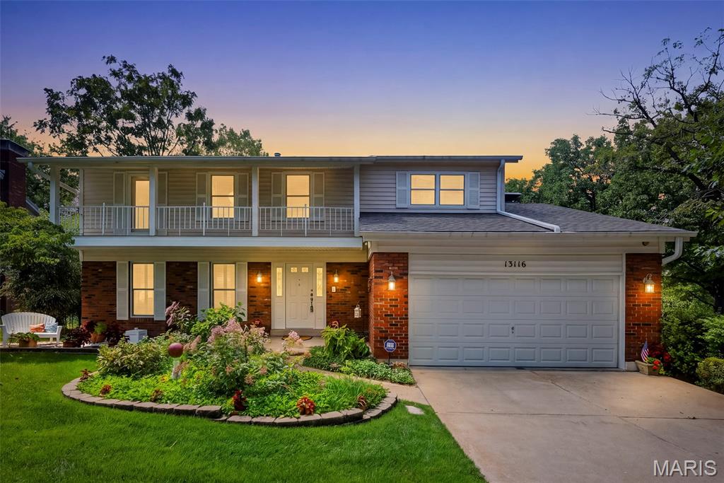 Welcome home to this meticulously maintained two-story home in the sought-after Dougherty Ridge neighborhood, tucked into a peaceful setting that feels both private and offers conveniences of local highways and shopping. Inside, fresh neutral paint welcomes you into the traditional floorplan offering plenty of room to spread out with two living areas, a formal dining room, and a light-filled breakfast room.  The updated kitchen includes white cabinetry, solid surface counters, black/SS appliances, and LVT flooring. The open floorplan connects the kitchen, breakfast room, and family room - featuring new LVP flooring and a cozy gas fireplace - providing excellent functionality for everyday living and entertaining. Upstairs, you'll find four generously sized bedrooms, each with a walk-in closet. The primary ensuite features a private bath, walk-in closet, and direct access to a covered, front-facing deck, creating a unique space to enjoy a quiet morning or evening outdoors. The finished lower level adds even more versatility with a spacious recreation room, half bath, large laundry area, and plenty of storage space. Outdoor living truly shines here. The screened-in porch offers a quiet, private setting overlooking the backyard and common grounds. The additional deck provides even more space to grill and enjoy the outdoors. Downstairs, a lower-level patio offers yet another inviting space for relaxing or entertaining. Thinking about adding a hot tub? Electrical is already installed and wired beneath the deck, making it easy to create your own backyard oasis. Safety is made simple with an elaborate hard-wired security/surveillance system, central monitoring station, smoke detectors, and a mail-alert notification system. Thoughtful updates provide added peace of mind, including a new C-4 roof (2024), siding, gutters, downspouts, gutter guards, windows, doors, custom high-end screens, doors, skylight on the back porch, lightning suppressor, new sewer lateral line with cleanouts, and April-Air humidification system and ultra-light purification system on the furnace. Located in the desirable City of Des Peres, residents enjoy the advantage of no municipal taxes, plus city-provided trash and recycling services. Dougherty Ridge is an active community where neighbors enjoy favorite traditions like the annual Easter egg hunt, summer BBQ, Fourth of July Popsicle Parade, and Halloween festivities. Parkway South School District, easy access to major highways, shopping, dining, parks, and the Des Peres Lodge & Recreation Center, this home truly leaves nothing out!