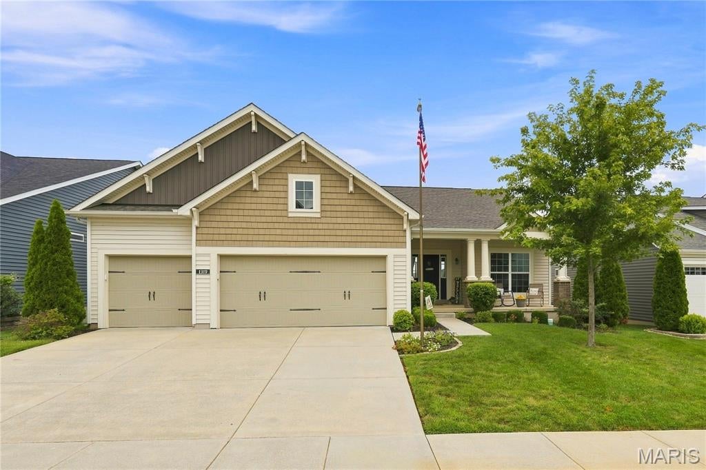 This stunning Consort-built home in sought-after Windswept Farms (Rockwood School District) delivers the perfect mix of modern updates, impressive details, and everyday functionality. Originally built as a model home, it showcases soaring 11-foot ceilings, an expansive island, cozy gas fireplace, an open and inviting floor plan, and thoughtful, upgraded finishes throughout.
The full-sized unfinished walk-out lower level offers tons of potential for future living space, a home gym, playroom, or whatever fits your lifestyle, and is roughed in for a bathroom.
Outside, enjoy the newer deck with a covered patio underneath, creating the perfect setup for morning coffee, summer BBQs, entertaining friends, or simply relaxing in the fully fenced backyard. 
And the oversized 3-car garage? Plenty of room for vehicles, bikes, storage, and all the toys that come with living life to the fullest.
Stylish, spacious, updated, and located in one of Eureka’s most desirable communities—this is the kind of home that makes you want to move right in and start making memories.