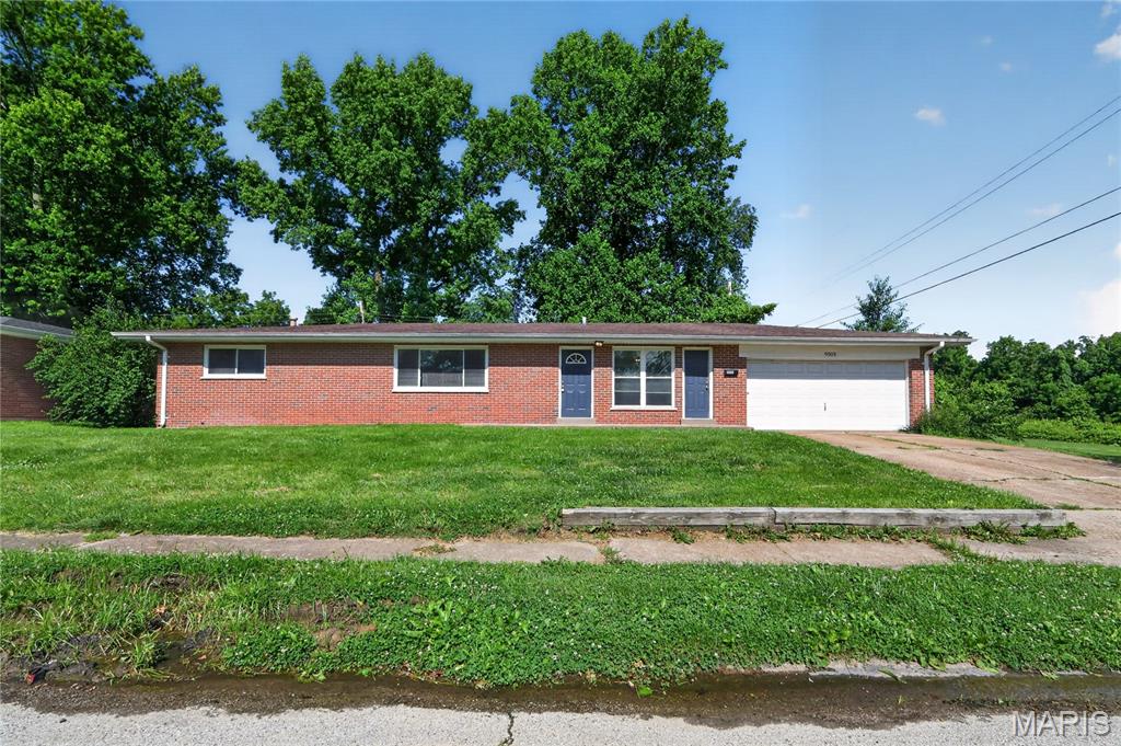 3-bedroom and 2-bathroom ranch home built in 1956 features 1,404 square feet of comfortable single-level living space. The spacious floor plan highlights a brick exterior facade, classic mid-century lines, and generous living areas that flow seamlessly across a single floor. Below the main level, a massive full basement supplies extensive storage capacity or viable potential for future expanded living space. An attached 1-car garage delivers secure, weather-protected parking and direct access. Situated on a level lot in the established Bellefontaine Neighbors pocket of St. Louis County, this solid residence provides quick proximity to local parks, public schools, and major North County commuting loops.