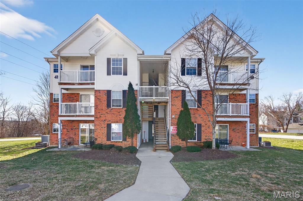 The seller is offering new buyers a credit for six months of monthly association dues! Step into this move-in-ready upper-level condo designed for easy, stress-free living! The roomy great room boasts vaulted ceilings and a bright bay window—perfect for unwinding or entertaining friends and family. An open layout flows from the living room to the kitchen, breakfast nook, and deck, making daily life a breeze. The primary bedroom offers a private full bath with a walk-in shower and walk-in closet, while the second bedroom works perfectly as a guest room, office, or hobby space. A second full bath with a tub adds extra convenience. Enjoy updates like luxury vinyl flooring, fresh paint, and modern bathroom vanities, plus peace of mind with a newer AC and water heater. A private storage closet near the entry and plenty of parking add to the everyday ease. Best of all, low-maintenance living comes with access to a community pool—so you can spend more time enjoying your home and less time on upkeep. Don’t miss your chance to check this out before it’s gone!