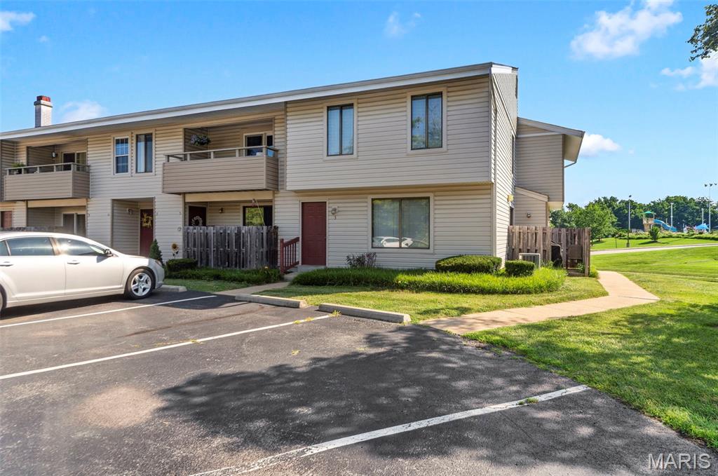 Welcome home to this inviting 2-bedroom, 2-bathroom condo in desirable North O’Fallon! This two-story home features both bedrooms upstairs for added privacy, while the main level offers comfortable living space and a kitchen with direct access to a private patio—perfect for enjoying your morning coffee or relaxing outdoors. The patio offers peaceful views of trees near the park and the pool.

Enjoy an unbeatable location directly across the street from Civic Park and Alligator’s Creek Aquatic Center. Spend your days walking the trails, taking the kids to the playground, walking your dog along the trails, or cooling off at the aquatic center—not even a minute from your place. The post office is just seconds from here! The condo also includes one assigned parking space for your convenience, just a few steps from your front door.

The HOA provides low-maintenance living by covering exterior maintenance, lawn care, landscaping, snow removal, and trash service, giving you more time to enjoy everything this fantastic location has to offer.