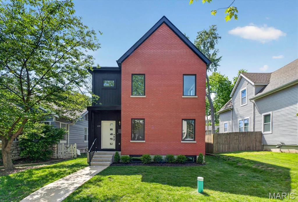 BRAND NEW BUILD IN CLAYTON SCHOOLS! 3 bed plus, 3 full baths, 2 half baths with 2700 sq.ft of living space. Enjoy modern living in one of Richmond Heights' most convenient and walkable locations. This light-filled home features an open floor plan with hardwood floors, 9' ceilings, and abundant natural light throughout. The stylish kitchen offers quartz countertops, Bosch appliances, and a large center island perfect for gathering and entertaining.
Upstairs, the spacious primary suite includes a walk-in closet and luxurious bath with dual vanities and an oversized walk-in shower. Two additional bedrooms each feature their own private bath, plus convenient second-floor laundry.
The deep-pour lower level is partially finished and includes a half bath and egress window, offering flexible space for a family room, office, gym, or guest area. An oversized two-car garage and level backyard complete the package.
Just around the corner from a neighborhood wine shop and within walking distance of coffee shops, restaurants, and Forest Park. Minutes from Washington University, BJC, SLU, Clayton, Downtown St. Louis, and easy access to Highway 40/64.
New construction, Clayton schools, and an exceptional location—an opportunity not to be missed.
