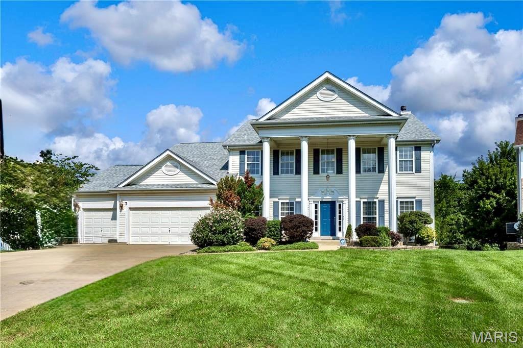 Exquisite Updated 5 Bedroom, 4.5 Bath home in sought after Bainbridge offering awesome community amenities! This impressive 2 Sty home is nestled on a court & showcases timeless curb appeal, with sharp updates, featuring 4300+ sq ft of beautifully maintained living space designed perfectly for entertaining & comfortable living with a beautiful fenced backyard backing to common ground. The minute you step into the Foyer you will be captivated with the architectural details from the 2 Sty Great Room to the custom Den/Library! At the Heart of the Home is the gorgeous gourmet Kitchen appointed with custom White Cabinetry, Quartz Counters, Stainless Appliances, a Butlers Pantry Bar w/Bev Cooler & the Center Isle is the perfect gathering place for family meals & holiday festivities, the Kitchen adjoins the Breakfast Rm which opens out to the wonderful newer Composite Deck, the tranquil spot to savor your morning coffee or enjoy summer dining! The stunning 2 Sty Great Room is the focal point of the home, filled with natural light & an inviting cozy fireplace, many memories will be made here! A stylish Library/Den is filled with custom built-ins & is the perfect Book Nook. The chic Dining Room will make entertaining a joy! Upstairs you will find a serene Primary Retreat recently updated with a recessed lighting, a stylish beam focal point & ceiling fan, expansive closet & luxurious Bath featuring Jetted Tub, Sep Shower & Dbl Vanity. Bedrooms 2 & 3 are spacious & share a Jack-n-Jill Bathroom. Bedroom 4 is a private Suite with full Ensuite Bath. The finished walk-out Lower Level has endless possibilities with Bedroom #5, a Full Bath, Rec Rm, Family Rm/Media Space & Office/Hobby area. Glide the newer sliding door open to your private outdoor oasis & expand your living space out to the patio perfect for relaxing and entertaining! The backyard with newer fence is perfect for play, pets and hobbies. Main floor laundry/mudroom, oversize 3 car garage & much more! Enjoy the Bainbridge community pool, lakes and walking trails!
 Updates since purchase: Composite Deck & Fence from Chesterfield Fence & Deck, 2 sets of Sliding Doors, Roof, Primary - Decorative Beam, Ceiling Fan & Recessed Lighting, 1 Furnace, Hot Water Heater, Carpet in Great Rm & Library, 1 Half Round Window, Whole House Surge Protector, Nest smart tech & more. Special Financing Incentives available on this property from SIRVA Mortgage