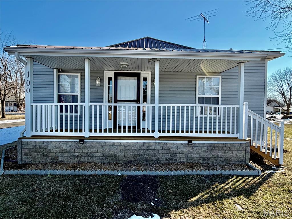 Beautifully updated 3-bedroom, 2-bath home situated on a corner lot. Step inside to an open-concept layout featuring a bright living room with a stunning bay window, seamlessly flowing into the dining area and kitchen. The kitchen offers all new stainless steel appliances, including a gas range, microwave, dishwasher, and side-by-side refrigerator, along with a convenient island perfect for additional seating and prep space.
One bedroom features double closets, and the utility room offers flexible use as a sunroom or cozy sitting area. Patio doors lead to a back deck, ideal for relaxing or entertaining. Additional highlights include a freshly painted interior, newer flooring and fixtures, metal roof, newer HVAC system, pull-down attic access, and a nice covered front porch.The property also includes a two-car detached garage and an extra lot next door available for purchase at an additional price — offering even more potential. Don’t miss this move-in-ready home with space, updates, and versatility! Buyer to verify all MLS information including but not limited to lot size, features, exemptions/taxes, schools, etc. Additional Rooms: Other