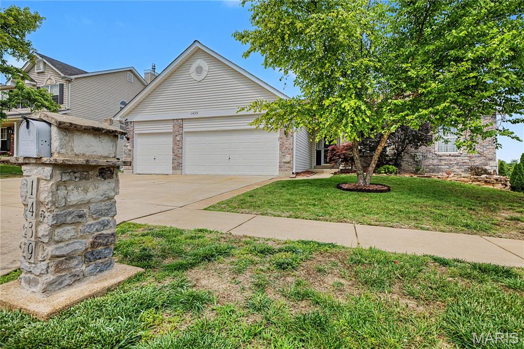 Welcome to 1439 Fox Ridge Court—an impressive ranch-style home nestled in the heart of Arnold, Missouri, offering the perfect blend of comfort, functionality, and lifestyle. Boasting 3 spacious bedrooms, 3 full bathrooms, and 1,536 square feet of thoughtfully designed living space, this home is ideal for those seeking both everyday convenience and room to entertain. The inviting floor plan features comfortable living areas filled with natural light, while the charming sunroom provides the perfect spot to relax year-round and enjoy peaceful backyard views. The partially finished lower level adds valuable additional living space—ideal for a recreation room, home office, fitness area, or guest retreat. Car enthusiasts and hobbyists will appreciate the oversized 3-car garage, offering exceptional storage and workspace possibilities. Step outside onto the composite deck, designed for low-maintenance enjoyment and perfect for hosting gatherings, grilling, or simply unwinding outdoors. Conveniently located near shopping, restaurants, parks, and everyday amenities, this property combines suburban tranquility with easy access to everything Arnold has to offer. A beautifully maintained ranch with versatile living space, and an unbeatable location—this is one you won’t want to miss.