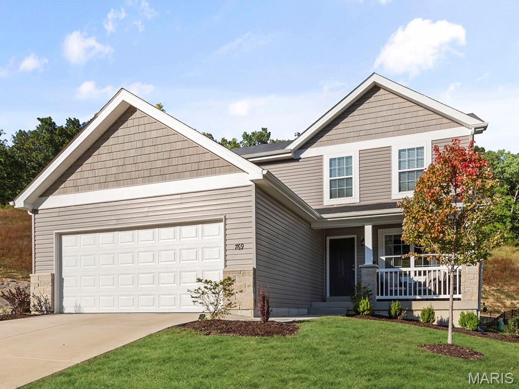 New McBride Homes Berwick 2-story 3BR, 2.5 BA will be ready this summer! Craftsman-style exterior! Perfect for entertaining, enjoy beautiful wood laminate flooring & 6ft windows throughout the main level. The kitchen boasts quartz countertops, stainless steel GE appliances, level 4 Landen Flagstone 42” tall cabinetry with a center island & breakfast bar. Large breakfast area with a sliding glass door opening to the backyard. Spacious living room with two large windows for natural light. Upstairs the primary suite has a walk-in closet & private bath with double sinks, linen closet, & 5ft walk-in shower. Two more bedrooms, a full bath, & second-floor laundry add convenience. Other features include white two-panel interior doors, a powder room, two-car garage and more! The Timbers is a 75-acre master planned community surrounded by scenic hills, woods, & common ground. Enjoy peace of mind with McBride Homes’ 10 yr builders warranty and incredible customer service! Similar photos shown.