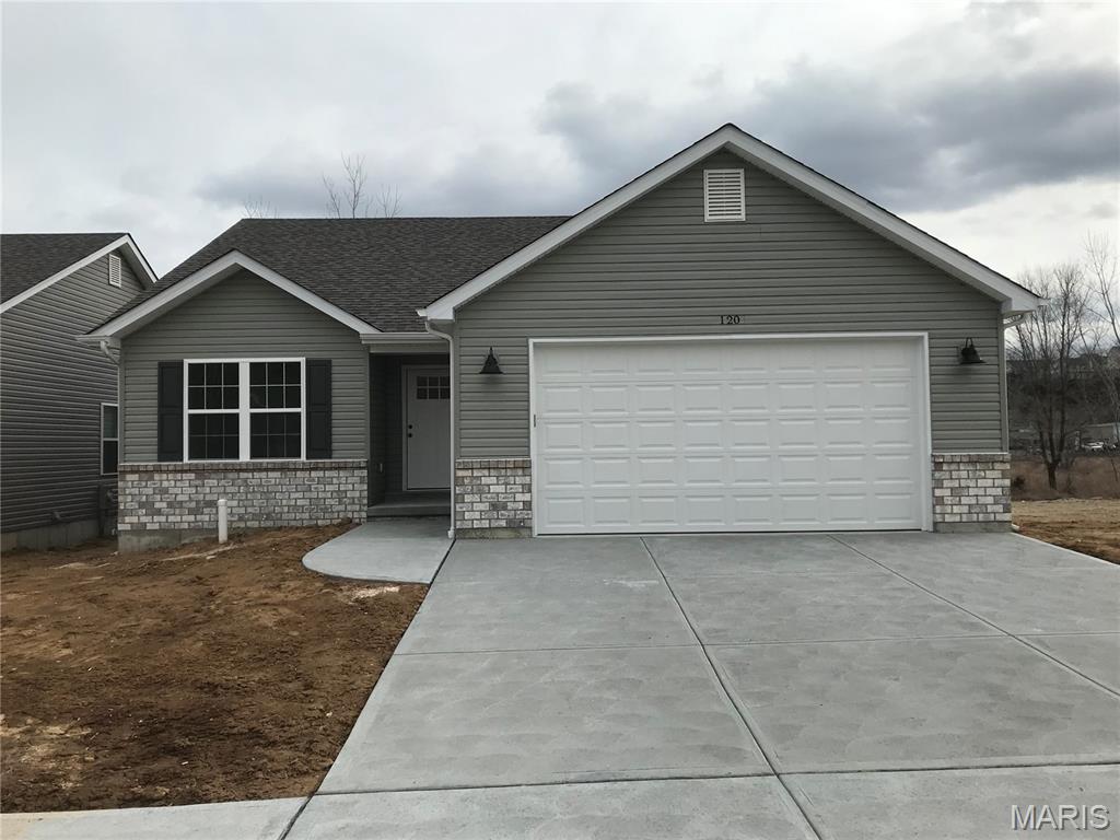 Brand new Subdivision - Grand Opening Special! Don't miss out on this rare opportunity to own a new home - this 3 bedroom 2 bath Ranch is not your basic new construction home it includes oversized 2 car garage, architectural shingles, full basement with full bath rough-in, Vaulted Ceilings, granite counter-tops in kitchen, built-in microwave, smooth-top electric range, soft close doors and drawers, crown molding on kitchen cabinets, under cabinet lighting, Open Staircase and deck that over looks level back yard. This home has a huge backyard that backs up to common ground. Pictures are of previously built homes. Options may vary.