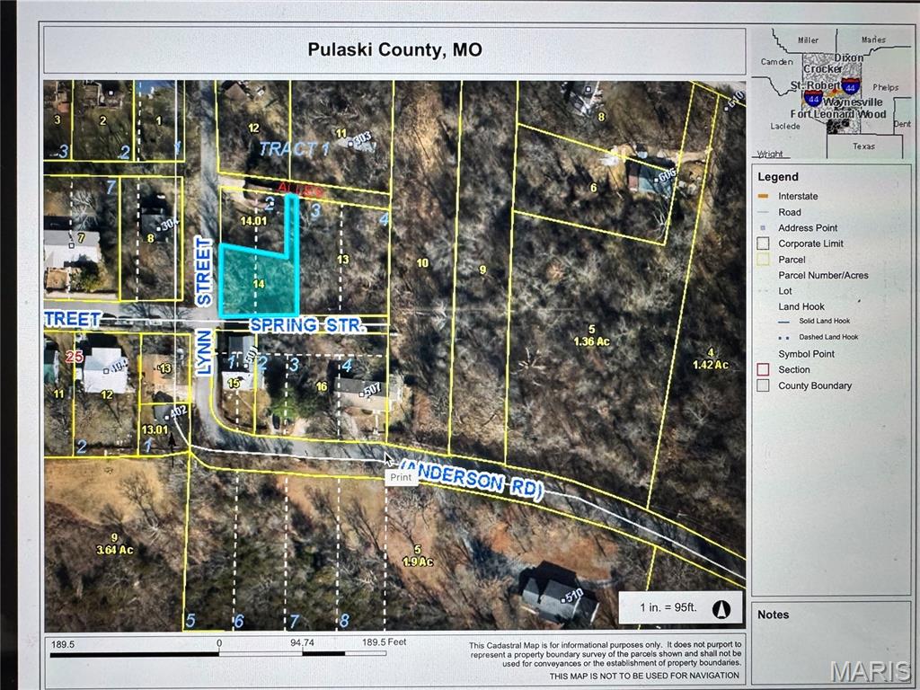 Nestled near all of downtown Waynesville's dining and shopping and ready for you to build your own home! Conveniently located near Fort Leonard Wood and 1-44.