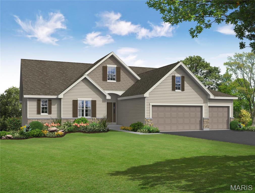 New construction home by Flower and Fendler Homes in the heart of Fenton. Rockwood schools close to subdivision with shopping and restaurants. Easy access to highways 141 and 44. This beautiful  Asheville model with 4 bedrooms and 2.5 bathrooms. Volume height ceilings in the great room, kitchen and breakfast with 9' ceilings at the bedrooms and halls.  Open floor plan with great room, kitchen and breakfast. The kitchen cabinets are custom with center island and granite/quartz counter tops. Many options available to make it your own.