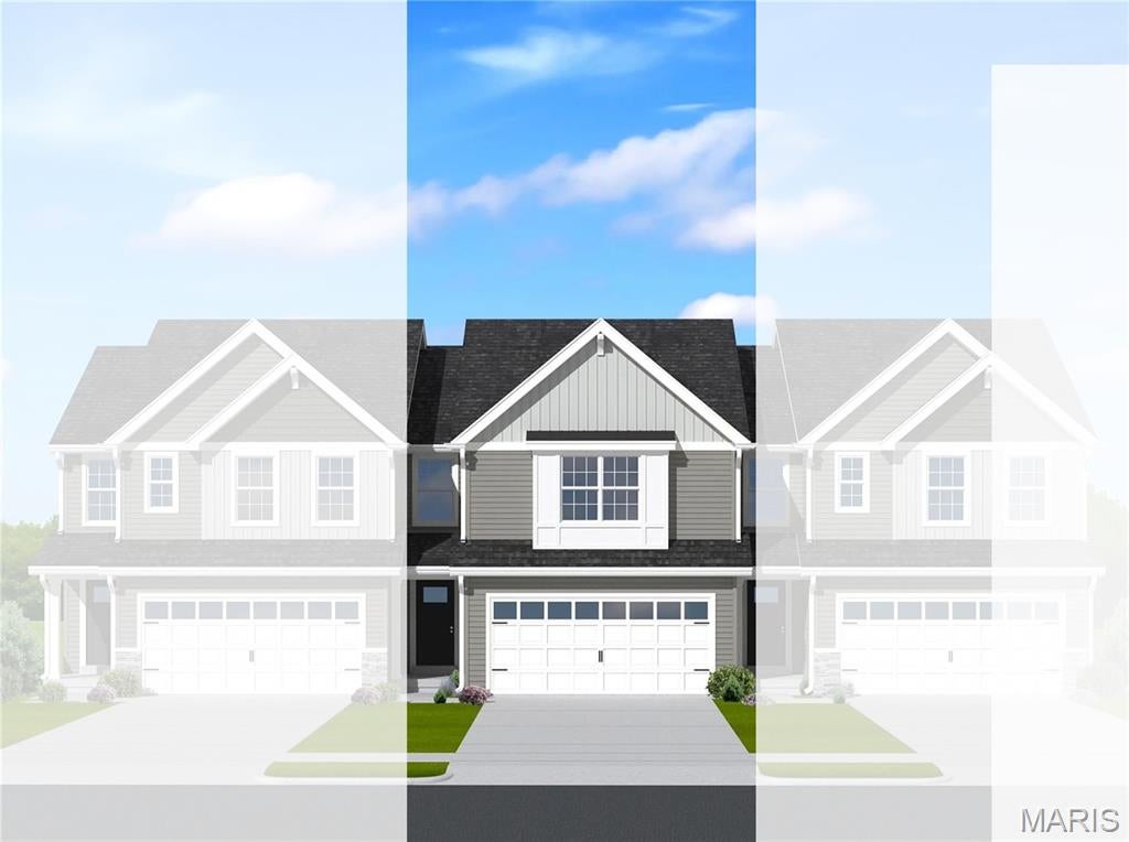 McBride Homes’ Burlington 2-story 3BR, 2.5BA will be move in ready this winter! Farmhouse exterior! This beautiful townhome has an open floorplan with a lg family room w/ceiling fan, breakfast area, & kitchen w/extended flush breakfast bar. The kitchen has level 4 Brellin White 42” cabinets, quartz countertops, & stainless-steel GE appliances. Wood laminate flooring throughout the main level! Primary bedroom has 2 large walkin closets & private bath w/double bowl vanity, linen closet & walkin shower. The 2nd floor has a laundry rm, 2 extra bedrooms w/walk-in closets, and full bath! Extras include ¾ bath rough in at LL, 6 panel white interior doors, & garage coachlights. Dogwood Grove features a charming enclave of low-maintenance townhomes in Lake Saint Louis. Enjoy a community dog park, plus lawn care, snow removal, and exterior maintenance included through the HOA. Enjoy peace of mind with McBride Homes’ 10 year builders warranty & incredible customer service! Similar photos shown.